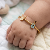 Bunny-Guitar 92.5 Silver adjustable kids bangle
