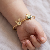 Bunny-Hamsa 92.5 Silver adjustable kids bangle