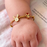 Bunny-Ironman 92.5 Silver adjustable kids bangle