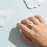 Bunny 92.5 silver kids adjustable ring