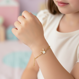 Bunny enamel 92.5 silver Flexible Chain Bracelet