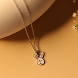 Bunny charm 92.5 silver necklace