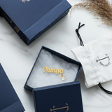 Customized name bunny 92.5 silver brooch