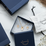 Bunny enamel 92.5 silver necklace set