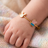 Bunny-Peppa-Pig 92.5 Silver adjustable kids bangle