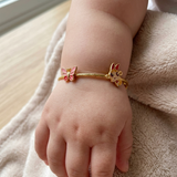 Butterfly-Blossoms 92.5 Silver adjustable kids bangle