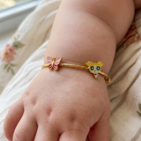 Butterfly-Bubbles 92.5 Silver adjustable kids bangle