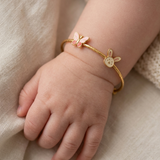 Butterfly-Bunny 92.5 Silver adjustable kids bangle