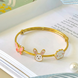Butterfly-bunny-cloud-92.5 Silver adjustable kids bangle
