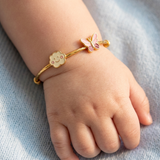 Butterfly-Cloud 92.5 Silver adjustable kids bangle