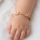 Butterfly-Crown 92.5 Silver adjustable kids bangle