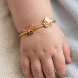 Butterfly-Dog 92.5 Silver adjustable kids bangle