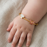 Butterfly-Elephant 92.5 Silver adjustable kids bangle