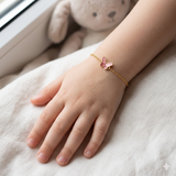 Butterfly enamel 92.5 silver Flexible Chain Bracelet