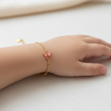 Butterfly enamel 92.5 silver Flexible Chain Bracelet