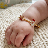 Butterfly-Santa 92.5 Silver adjustable kids bangle