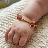 Butterfly-Socks 92.5 Silver adjustable kids bangle
