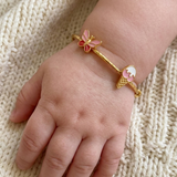 Butterfly-Softy 92.5 Silver adjustable kids bangle
