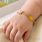 Butterfly-Sun 92.5 Silver adjustable kids bangle
