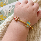 Butterfly-Teddy 92.5 Silver adjustable kids bangle