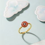Captain america 92.5 silver kids adjustable ring