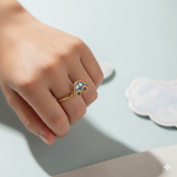 Car 92.5 silver kids adjustable ring