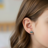 Car 92.5 silver ear studs