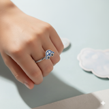 Car 92.5 silver kids adjustable ring