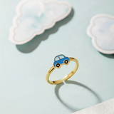 Car 92.5 silver kids adjustable ring