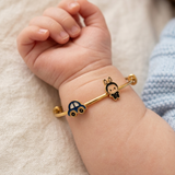 Car-Labubu 92.5 Silver adjustable kids bangle