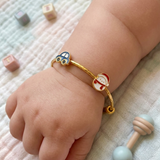 Car-Snowman 92.5 Silver adjustable kids bangle