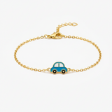 Car enamel Flexible Chain Bracelet