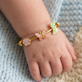 Cloud-Butterfly-Dinosour-92.5 Silver adjustable kids bangle