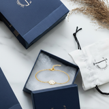 Cloud enamel 92.5 silver Flexible Chain Bracelet