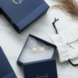 Cloud 92.5 silver ear studs