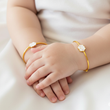 Cloud Silver adjustable kids bangle