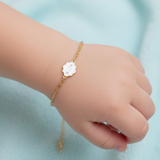 Cloud enamel 92.5 silver Flexible Chain Bracelet
