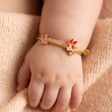 Crown-Blossoms 92.5 Silver adjustable kids bangle