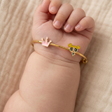 Crown-Bubbles 92.5 Silver adjustable kids bangle