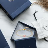 Crown enamel 92.5 silver Flexible Chain Bracelet