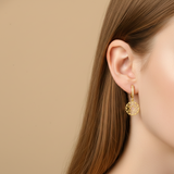 Crown Chakra 92.5 silver Cz hoops