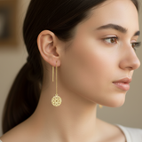 Crown Chakra 92.5 silver Threader Earrings