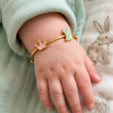 Crown-Dinosour 92.5 Silver adjustable kids bangle