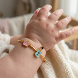 Crown-Guitar 92.5 Silver adjustable kids bangle