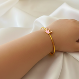 Crown Silver adjustable kids bangle