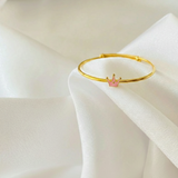 Crown Silver adjustable kids bangle