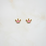 Crown 92.5 silver ear studs
