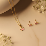 Crown 92.5 Silver necklace set