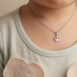 Crown charm 92.5 silver necklace