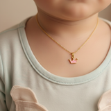 Crown charm 92.5 silver necklace